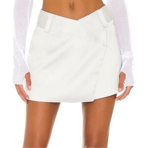Superdown Gray Silver Cross Mini Skirt - from Revolve